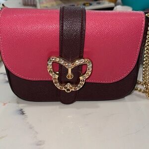 Coach Gemma Crossbody Color Block Bag with Gold and Rhinestone Accents
